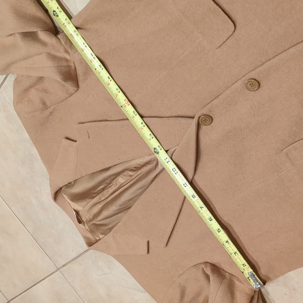 Vintage Bill Blass Camel Hair Sport Coat Blazer Size Large - Picture 7 of 8